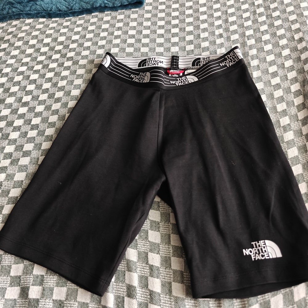 The North Face Black Bike Shorts with Elastic Waistband